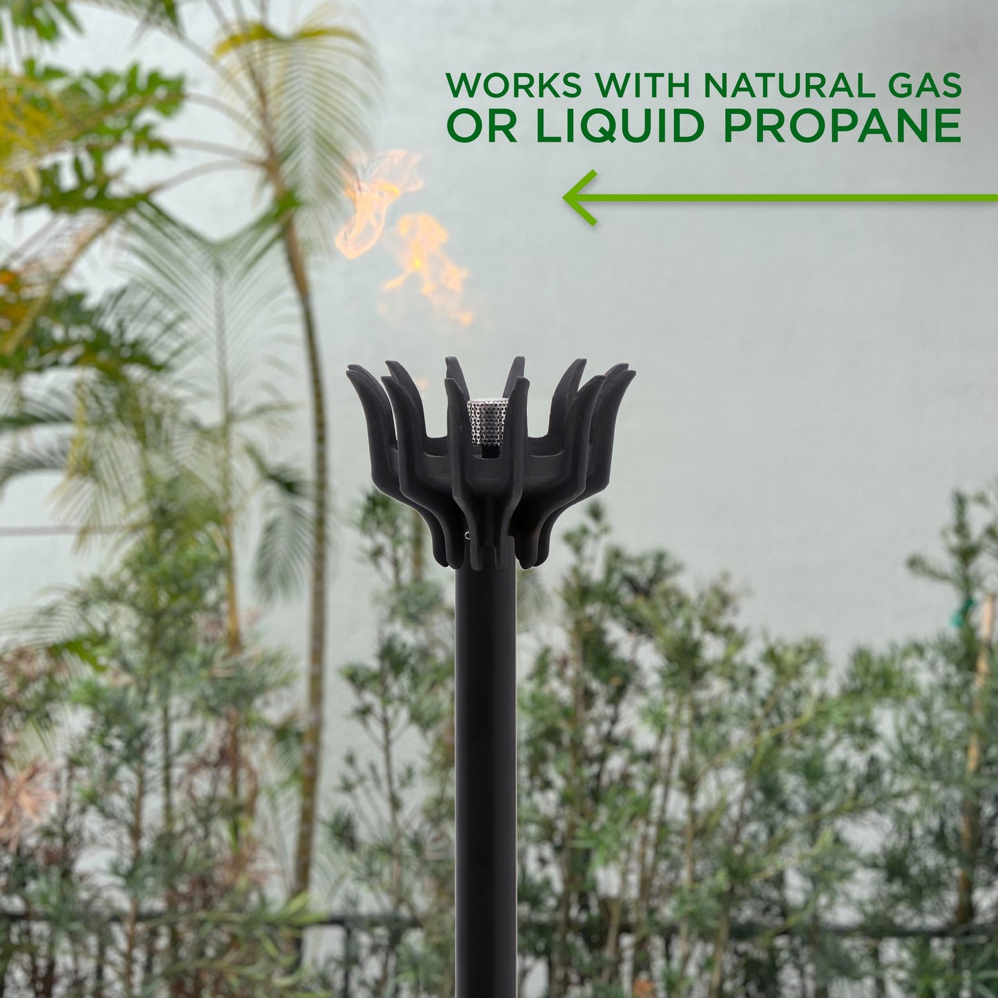 Bali Malumai Automated Permanent Gas Tiki Torch